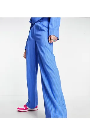 COLLUSION Wide leg trouser in pinstripe co-ord