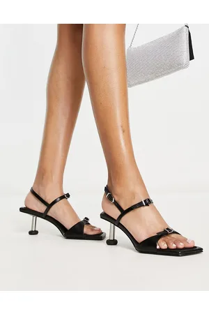 Charles & Keith Backless Rubber Shoes in Black