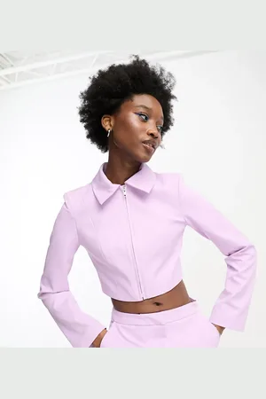 COLLUSION Zip through jacket in lilac co-ord