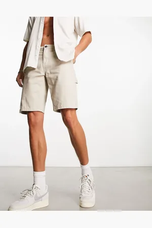 New Look Straight carpenter shorts in stone
