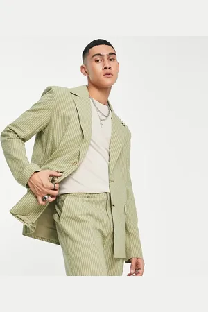 Reclaimed Regular blazer in summer pinstripe