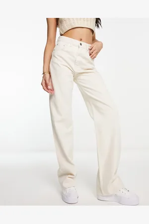 Pull&Bear Wide leg jean in ecru