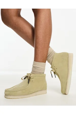 Clarks Originals Wallabee boots in maple checkerboard suede