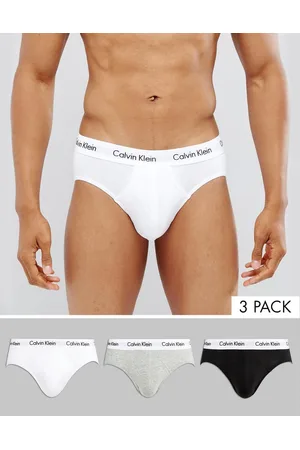 Calvin Klein Cotton stretch hip briefs 3-pack, ASOS