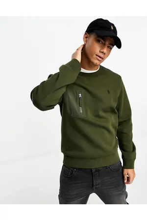 Polo Ralph Lauren Double Knit Tech Chest Panel Logo Hoodie in