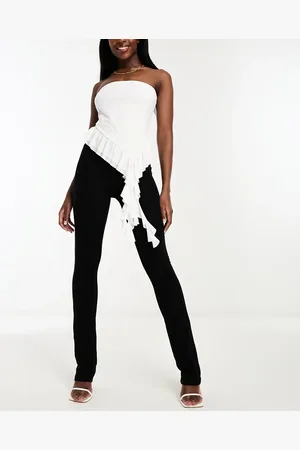 Naked Wardrobe Micro modal flared trouser in