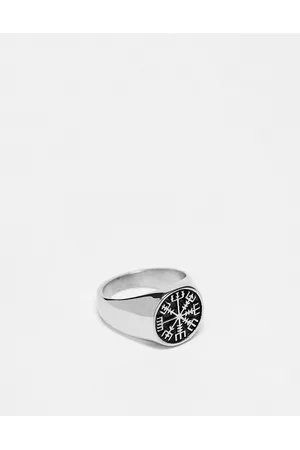 ASOS DESIGN 14k gold plated ring with engraved heart design