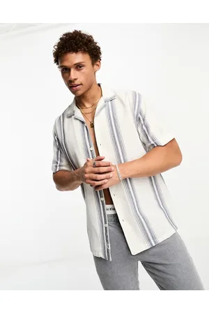 Pull&Bear Striped short sleeve shirt in