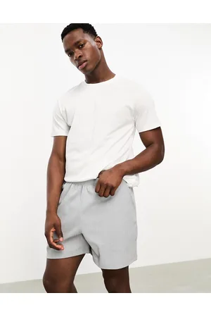 ASOS Pyjama lounge set with t-shirt and shorts in and grey