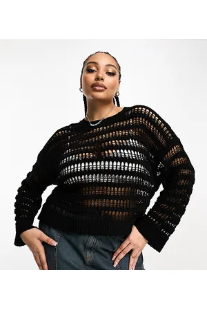 ASOS ASOS DESIGN Curve jumper with open stitch in textured yarn in