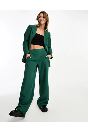 Pieces® Wide leg trousers co-ord in dark