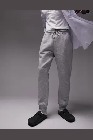 Topman straight leg jogger in grey marl