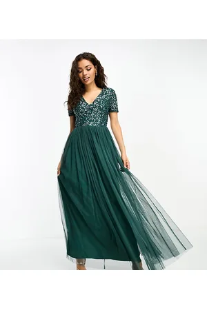 Buy Moomaya Women's Printed Maxi Dress, Viscose Rayon Short Puff Sleeve  Dresses Online at Best Prices in India - JioMart.
