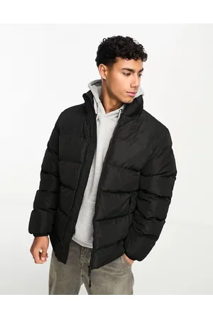 Threadbare Puffer Jacket with Funnel Neck