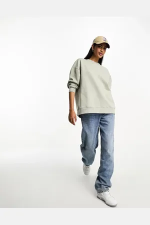 Stradivarius Oversized sweatshirt in khaki