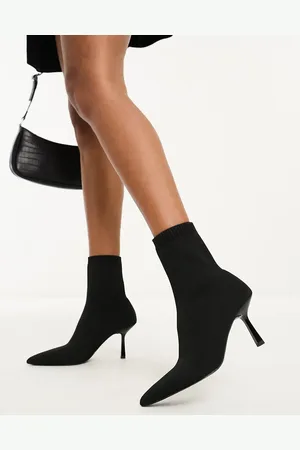 ASOS Rosetta kitten heel sock boots in