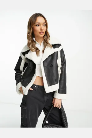 River Island Cropped aviator jacket in