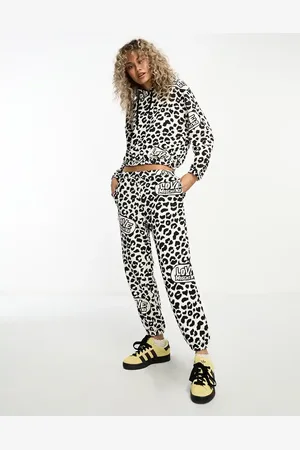 Moschino Joggers in leopard print co-ord