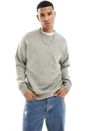 New Look Soft feel crew neck jumper in dark
