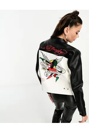 Ed Hardy Flashboard Track Jacket in Black for Men | Lyst