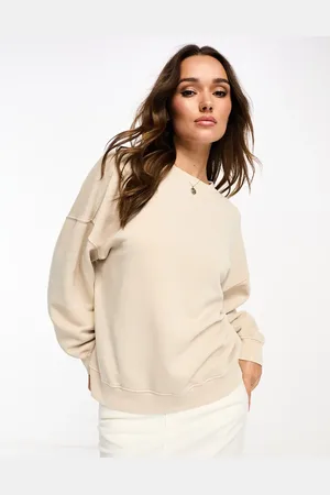 Stradivarius Oversized sweatshirt in oatmeal