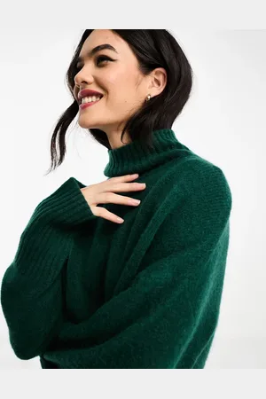 & OTHER STORIES Wool roll neck oversized jumper in dark