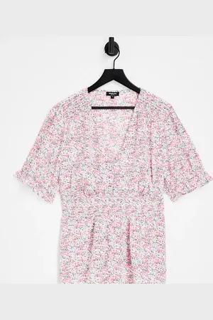 Simply Be Peplum blouse in floral