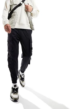 Mens Black Bershka Cargo Pants With Elastic Waist And Harem Design Korean  Style Ankle Length Joggers For Hip Hop And Baggy Style Available In 5XL  From Jiejingg, $26.31 | DHgate.Com