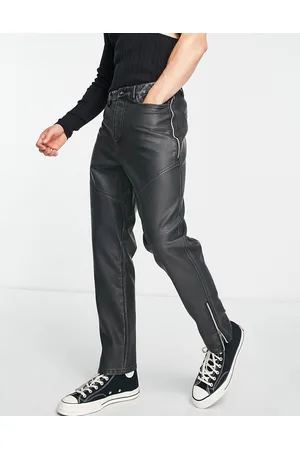 Men's PU Leather Legging Wet Look Skinny Pouch Pants Trousers Clubwear  Tight - Walmart.com