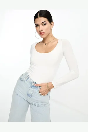 Fashionkilla Sculpted scoop neck body in