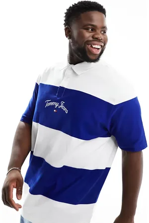 Tommy Hilfiger Big & Tall serif stripe polo shirt in