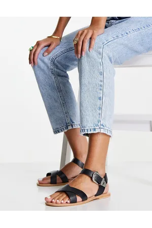 Amazon.com | Toe Ring Thong Women Flat Sandals Sling Sandals Toe Loop Falt  Boho Floral One Toe Gladiator Western Sandals for Women | Flats