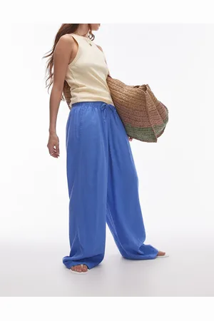 Topshop Linen blend balloon trouser in