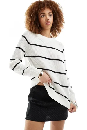 SELECTED Lola striped knit jumper in