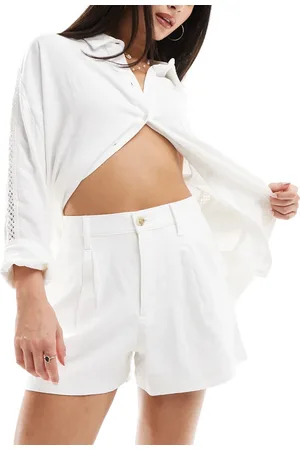 Hollister High rise linen tailored short in