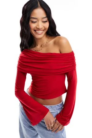 ASOS Slinky one shoulder top in