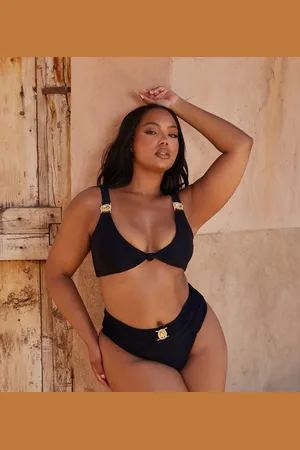Moda Minx Curve X Bernadette Afia Amour knot triangle bikini top in