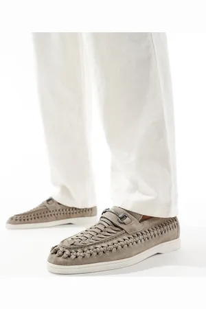 River Island Suede snaffle loafers in light