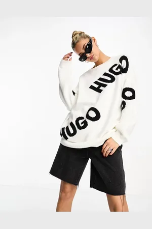 HUGO BOSS HUGO Slaria repeat logo jumper in