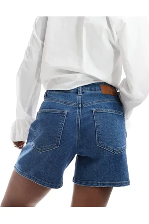 Object A-line denim shorts in medium