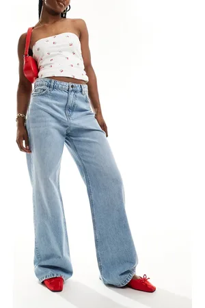 Stradivarius STR baggy jean in light