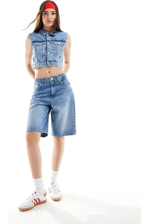 Stradivarius Denim jort in medium