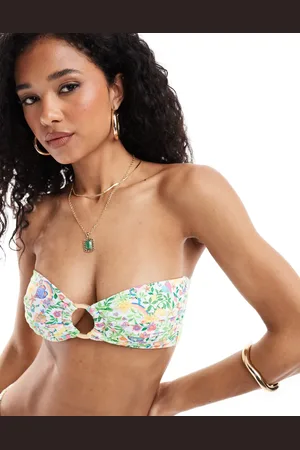 Kulani Kinis X Lexi Hidalgo strapless bandeau bikini top in Desert Disco