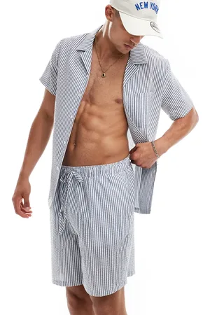 South Beach Seersucker beach shirt co-ord in