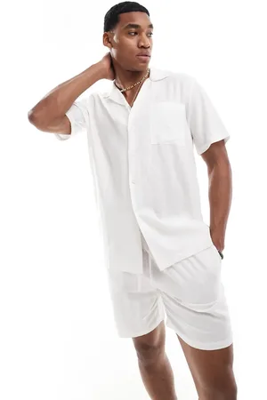 South Beach Southbeach beach linen look shirt co-ord in