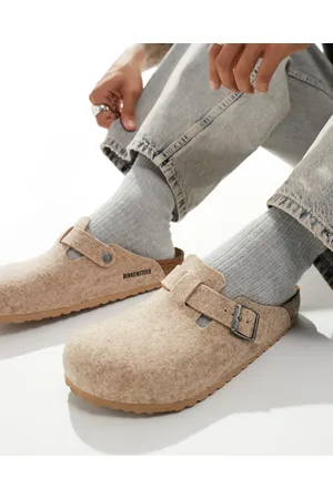 Birkenstock Unisex Boston clogs in stone wool