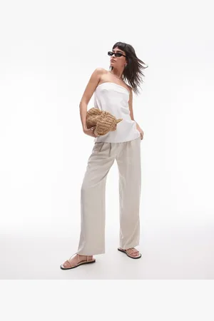 Topshop Linen longline bandeau in