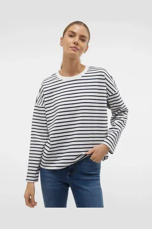 VERO MODA Raglan jersey top with long sleeves in stripe