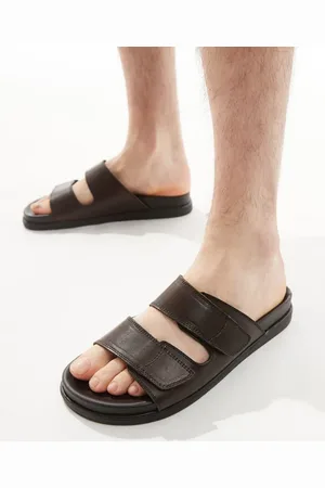 Schuh Sergio double strap sandals in leather
