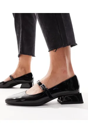 Pull&Bear Mary jane block heel shoe in patent